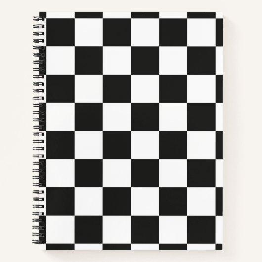 Carnet à damiers motif (Devant)