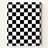 Carnet À damiers noir et blanc (Dos)