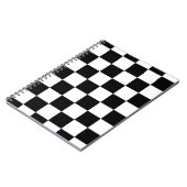Carnet à damiers noir et blanc (Côté gauche)