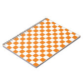 Carnet à damiers orange et blanc (Côté gauche)