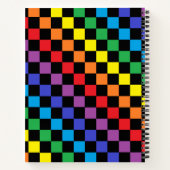 Carnet à damiers Rainbow Black (Dos)