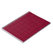 Carnet À damiers rouge Tartan (Côté gauche)