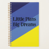 Carnet à dégradé minimal – Thème jaune et bleu (Devant)