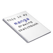 Carnet à dessins de dessin de Manga (Côté Droit)