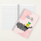 carnet à deux côtés du chat gras (À l'intérieur)