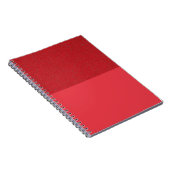 Carnet à double texture tomate rouge spirale (sur  (Côté Droit)