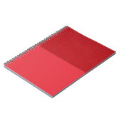 Carnet à double texture tomate rouge spirale (sur  (Côté gauche)