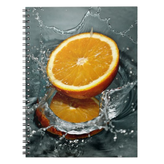 Carnet à éclaboussures orange (Devant)
