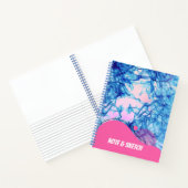 Carnet à encre bleue abstraite (Intérieur)