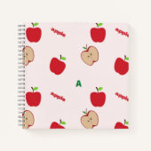 Carnet A est pour la pomme rose (Devant)