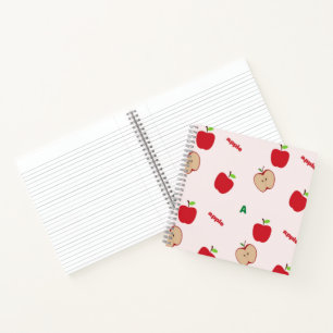 Carnet A est pour la pomme rose