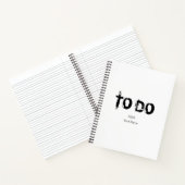 Carnet À faire avec le nom et la date du bloc-notes (Intérieur)