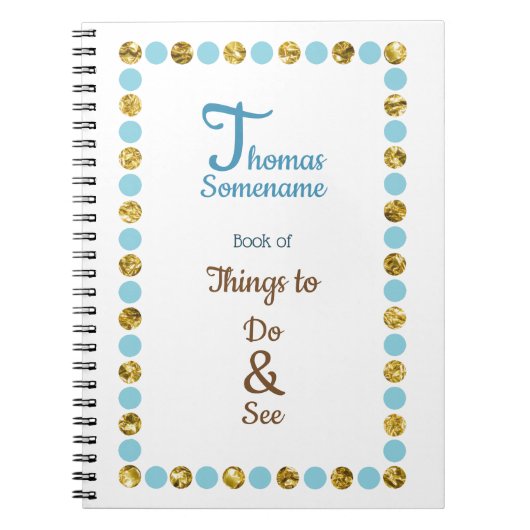 Carnet A faire et à voir (Devant)