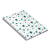 Carnet À feuillage persistant Tree Feuilles et Red Holly  (Côté Droit)