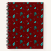 Carnet À feuillage persistant Tree Feuilles et Red Holly (Devant)