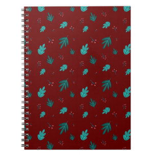 Carnet À feuillage persistant Tree Feuilles et Red Holly