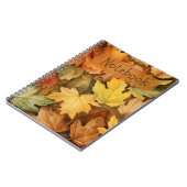 Carnet à feuilles automnales (Côté gauche)