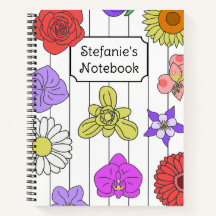 Carnet à fleurs