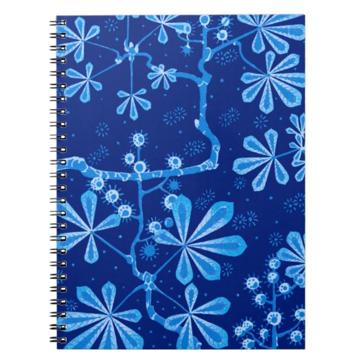 Carnet à fleurs Azure Frost (Devant)