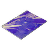 Carnet à fleurs bleues (Côté gauche)