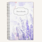 Carnet à fleurs de lavande - Art numérique floral (Recto)