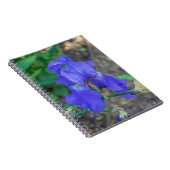 Carnet à fleurs d'iris bleu (Côté Droit)