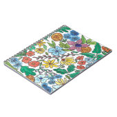 Carnet à fleurs florales (Côté gauche)