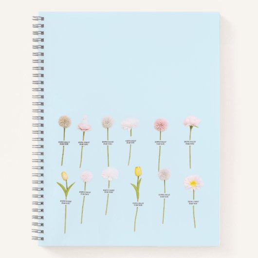 Carnet à fleurs Pastel - Conception botanique mini (Devant)