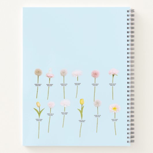 Carnet à fleurs Pastel - Conception botanique mini (Dos)