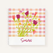 Carnet à fleurs personnalisé (Devant)