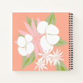 carnet à fleurs rose (Dos)