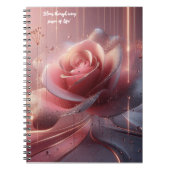 Carnet à fleurs roses (Devant)