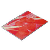 Carnet à fleurs rouges (Côté gauche)