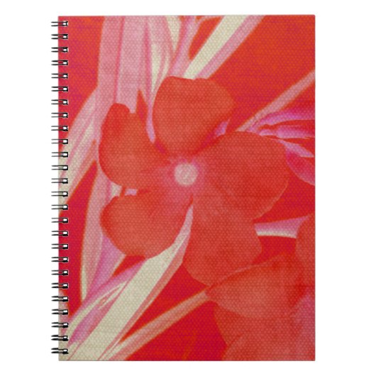 Carnet à fleurs rouges (Devant)