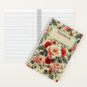 carnet à fleurs vintage (À l'intérieur)