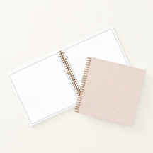 Carnet à florales roses pour le croquis, la journa