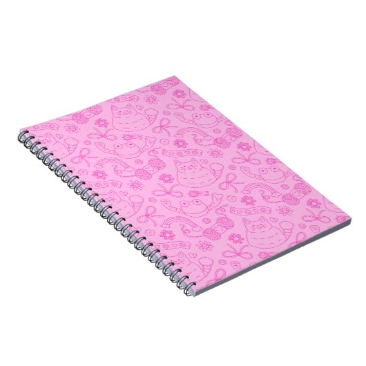 Carnet "A Friend for Everyone" Pattern Notebook Pink (Côté Droit)