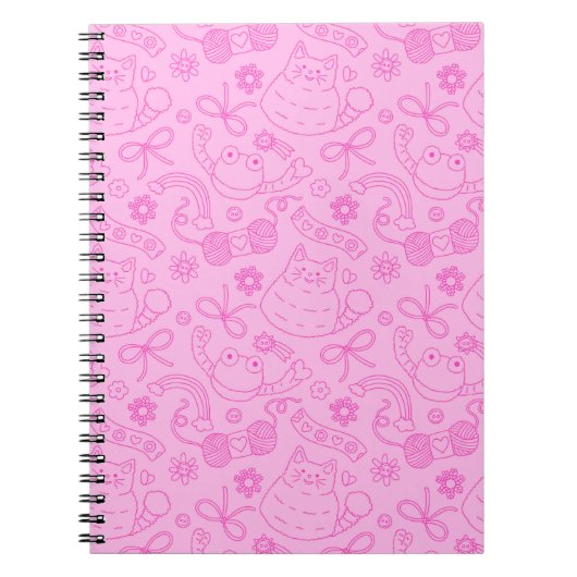 Carnet "A Friend for Everyone" Pattern Notebook Pink (Devant)