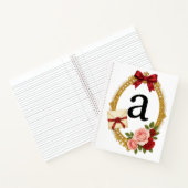 Carnet A Initial Personalized Gift Romantic Regency (Intérieur)