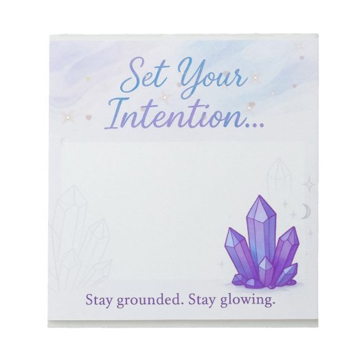 Carnet à Intention Thème Cristal Pastel  (Devant)
