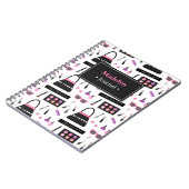 Carnet à la mode de filles de maquillage de (Côté gauche)