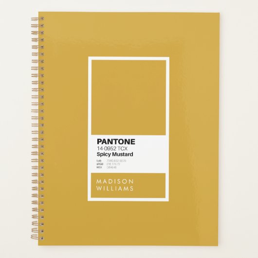 Carnet à la moutarde épicé sur mesure | Personnali (Devant)