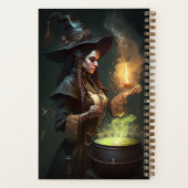 Carnet à la recette cutomisable Sorcière Steampunk (Verso)