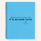 Carnet A La Seconde Turin Sky Blue and Black (Devant)