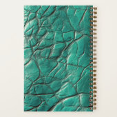 Carnet à l'aspect cuir - Turquoise Caraïbes (clair (Verso)