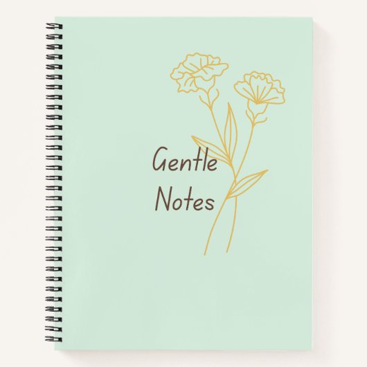 Carnet à l'esthétique minimale Notes douces (Devant)