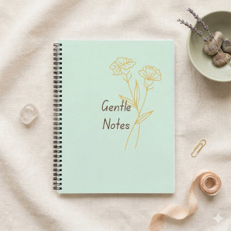 Carnet à l'esthétique minimale Notes douces