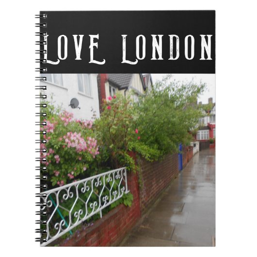 Carnet A London Street et pluie l'Angleterre (Devant)