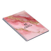 Carnet A luxurious pink marble background (Côté Droit)