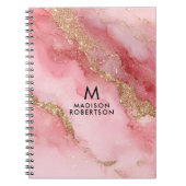 Carnet A luxurious pink marble background (Devant)